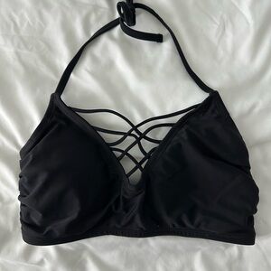 Xhilaration Black Halter Swim Bra